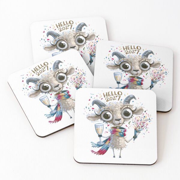 Item preview, Hello 2027 Goat designed and sold by Retro Whimsy.