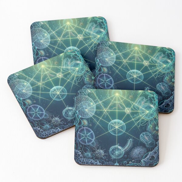 Item preview, Sacred Geometry Aquatic Micro Beings World designed and sold by monkeybusiness.pt.