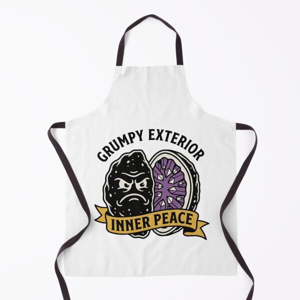 Item preview, Inner Peace Humor: Grumpy Exterior Geode Tattoo Flash designed and sold by Osmose-Studio.