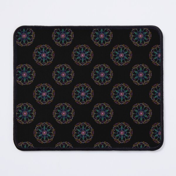 Item preview, Colorful Heart Rosettes on Black designed and sold by Digitalmyth's Designs.