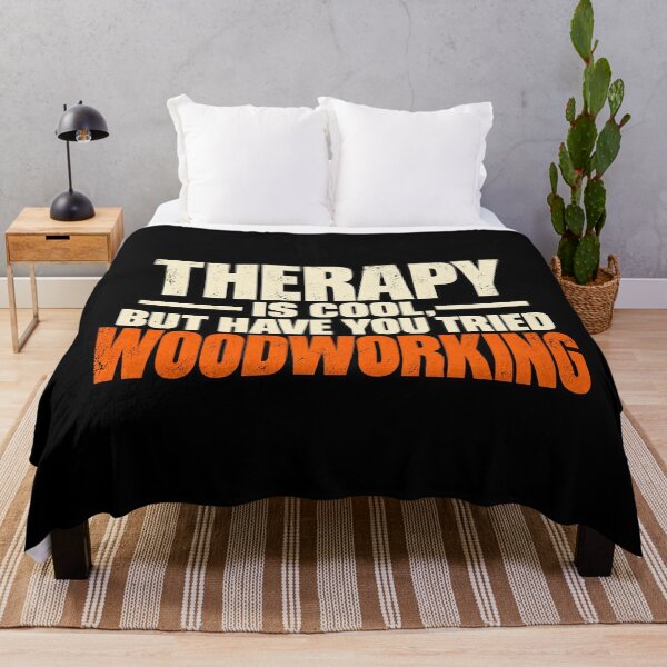 Item preview, Therapy Is Cool, But Have You Tried Woodworking – Funny Woodworking Humor designed and sold by GingaArt.