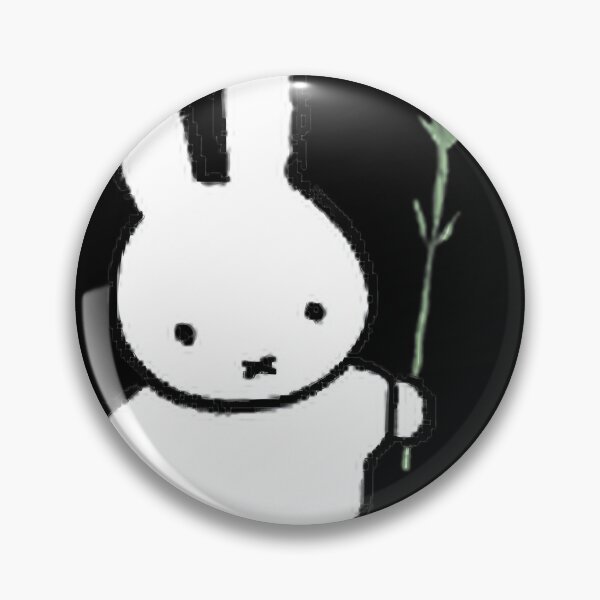 Item preview, Miffy Inspired Cute Bunny with Pink Carnation Floral Design designed and sold by PATRICIA ANTOIMA.