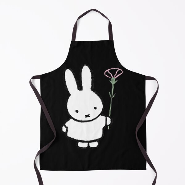 Item preview, Miffy Inspired Cute Bunny with Pink Carnation Floral Design designed and sold by PATRICIA ANTOIMA.