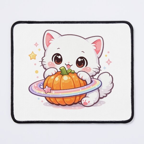Item preview, Pastel Saturn Pumpkin Kitty designed and sold by Sommium .
