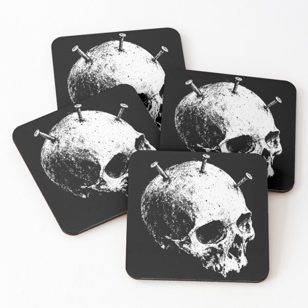 Item preview, Punk Skull With Nails Illustration designed and sold by SassCity.