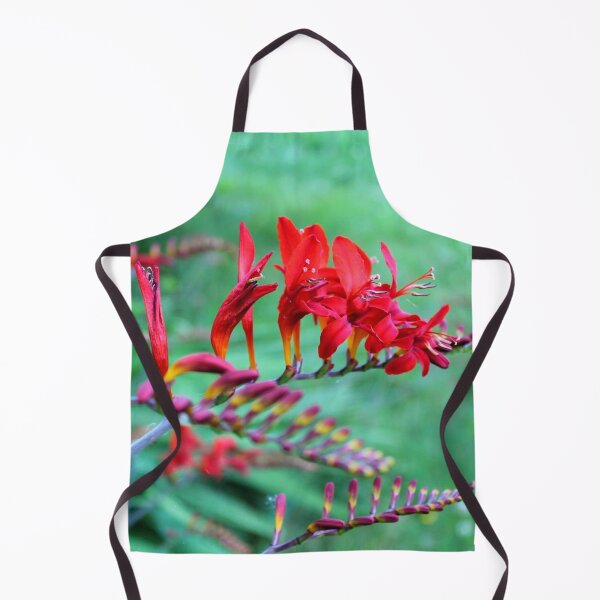 Item preview, Red Crocosmia Flowers – Spring Bloom Macro Photography designed and sold by RithPix.