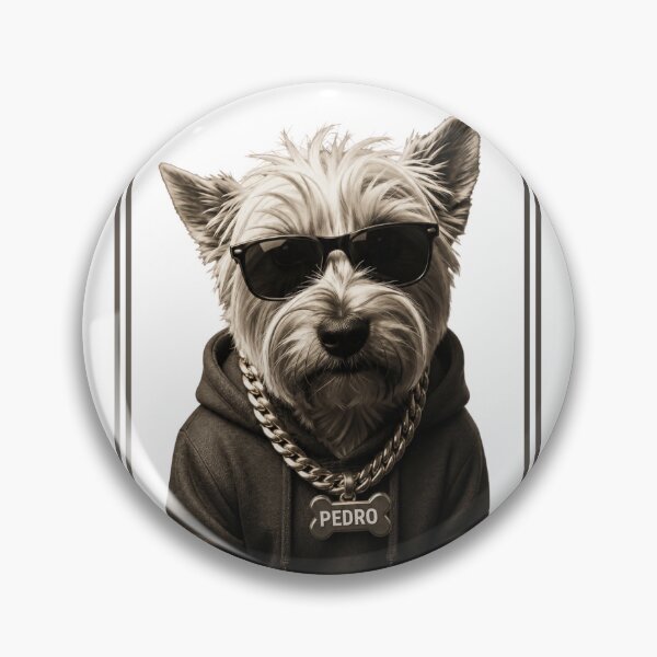 Artikelvorschau, Westie-Hund mit Kapuze und Sonnenbrille entworfen und verkauft von HYPNK.