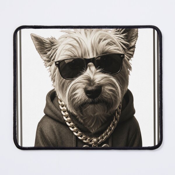 Item preview, Westie Dog in Hoodie and Sunglasses designed and sold by HYPNK.