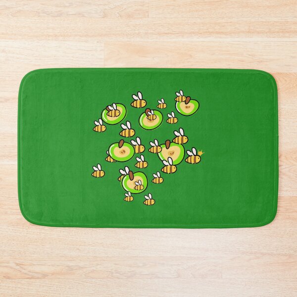 Item preview, Honey bee and apple pattern designed and sold by Britishdelights.