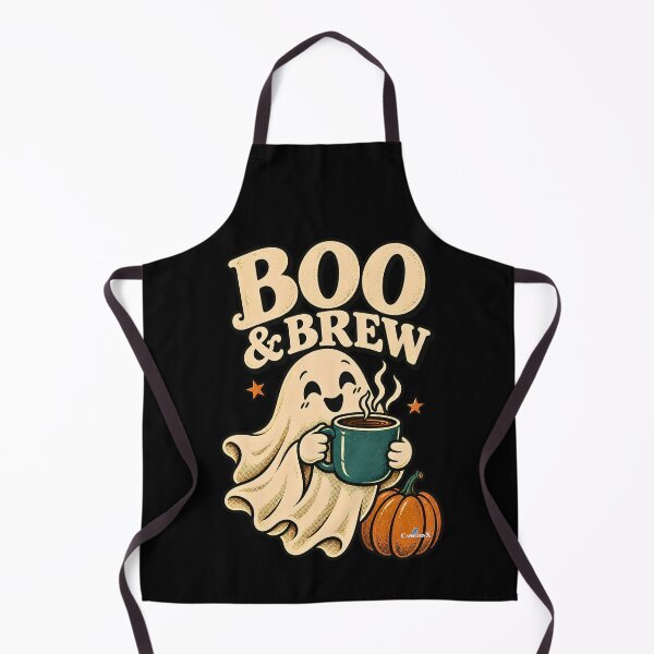 Item preview, Boo & Brew Cute Halloween Coffee Ghost designed and sold by EvergreenPark - Tee Studio.