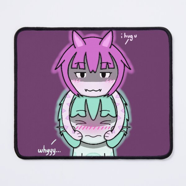 Item preview, Awkward Anime Hug Meme Pink Green Duo designed and sold by Mouradalamdar.