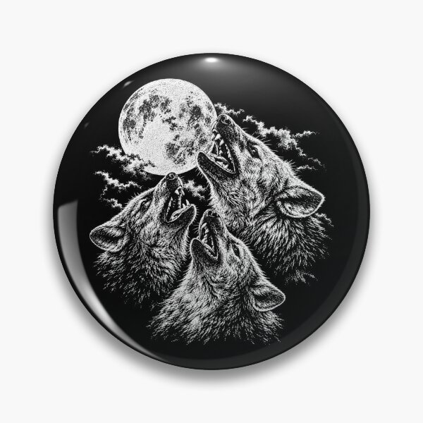 Item preview, Howling Wolves Under Full Moon designed and sold by SassCity.