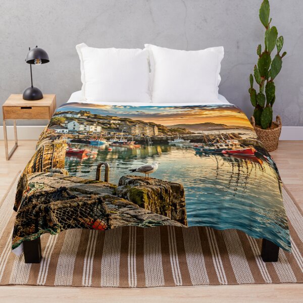 Item preview, Golden Hour at the Fishing Harbour designed and sold by AJEvans.