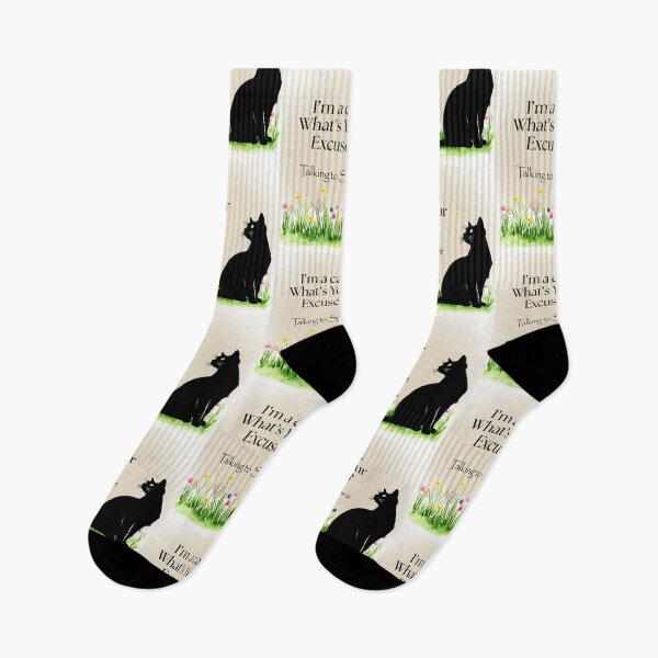 Item preview, I'm a Cat. What's Your Excuse? Black cat. designed and sold by TalkingToSpirit.