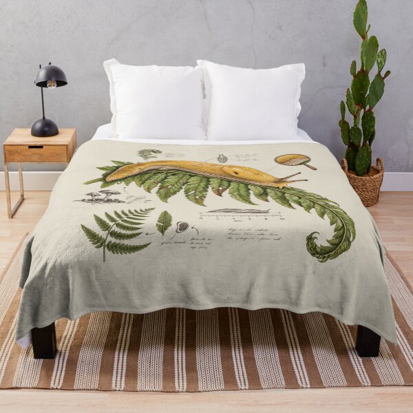Item preview, Banana Slug on Fern Vintage Scientific Nature Illustration designed and sold by AmiGraph.