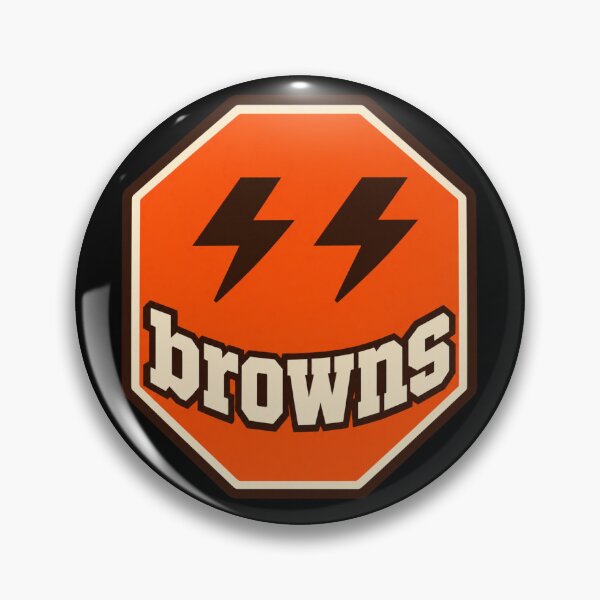 Artikelvorschau, Cleveland Browns Smiley Lightning Bolt Octagon entworfen und verkauft von purrinink.