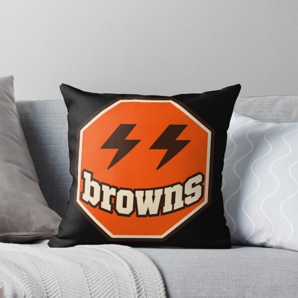 Item preview, Cleveland Browns Smiley Lightning Bolt Octagon designed and sold by purrinink.