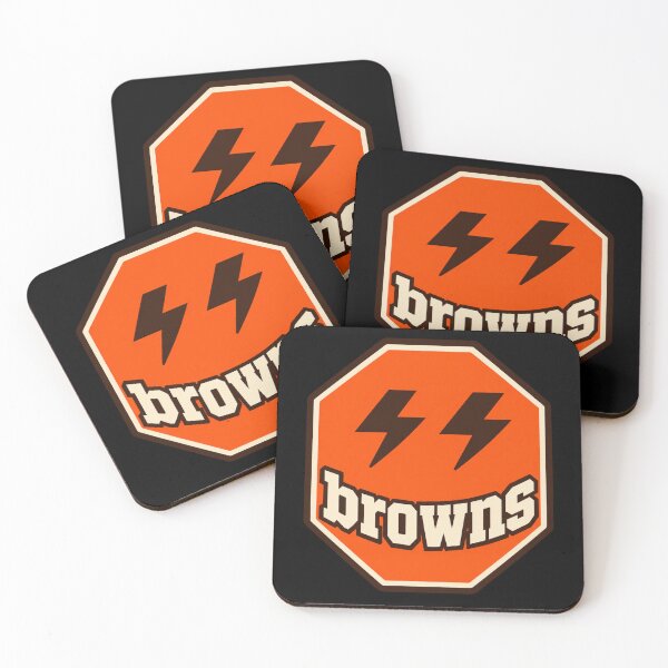 Artikelvorschau, Cleveland Browns Smiley Lightning Bolt Octagon entworfen und verkauft von purrinink.