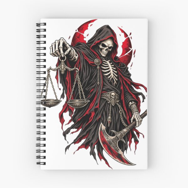 Item preview, Grim Reaper Scales of Justice Executioner Axe - Dark Metal Gothic Graphic designed and sold by VYBEHAUS.