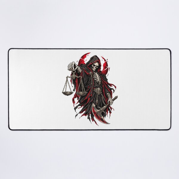 Item preview, Grim Reaper Scales of Justice Executioner Axe - Dark Metal Gothic Graphic designed and sold by VYBEHAUS.