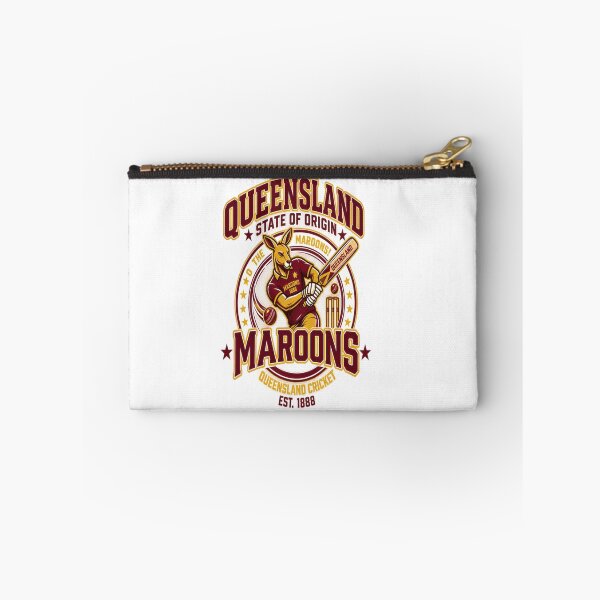 Item preview, Queensland Maroons Vintage Cricket Kangaroo – Queensland State of Origin Sports Design designed and sold by CatLovers Studio.