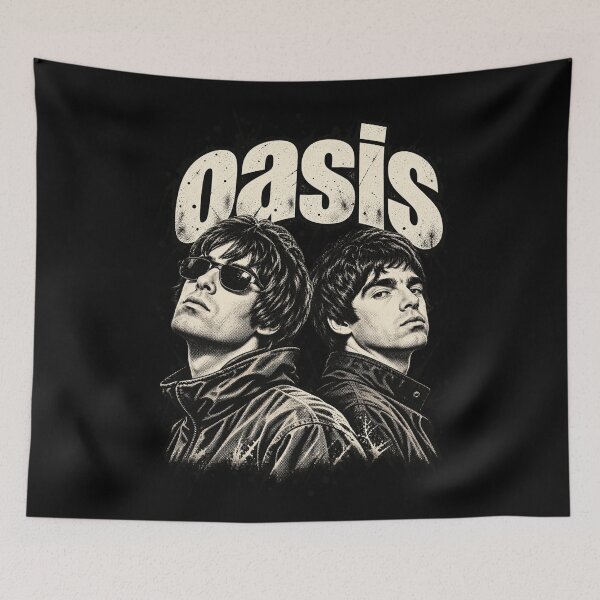Artikelvorschau, Oasis-Bandporträt Liam Noel Gallagher Vintage entworfen und verkauft von purrinink.