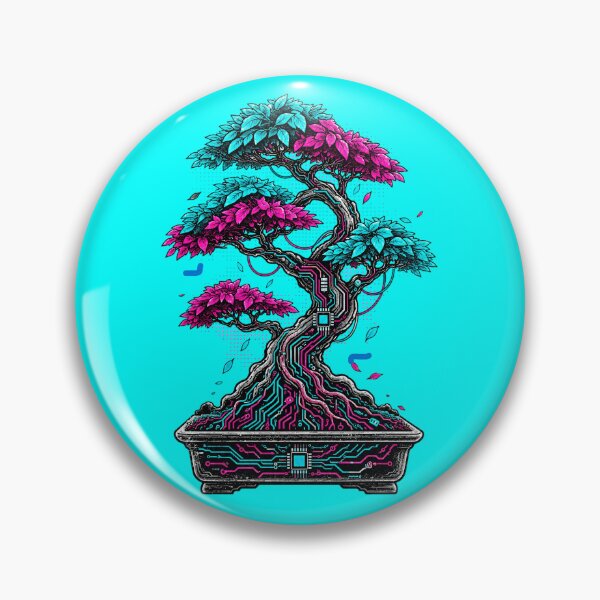 Item preview, Neon Cybernetic Bonsai Circuit Garden designed and sold by FUIRY .