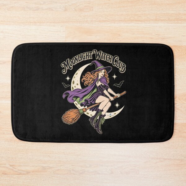 Aperçu de l'œuvre Moonlight Witch Club Vintage Halloween créée et vendue par EvergreenPark - Tee Studio.