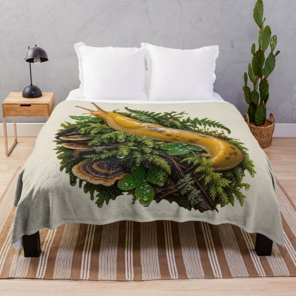Item preview, Banana Slug Woodland Macro Nature Wildlife Art designed and sold by AmiGraph.