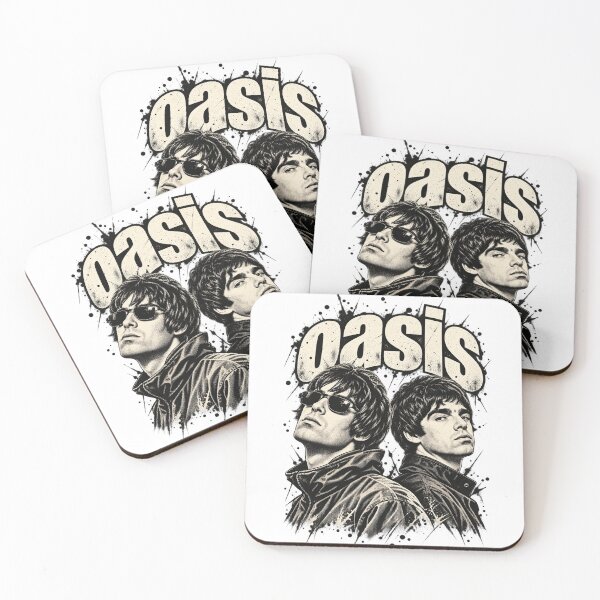 Aperçu de l'œuvre Portrait vintage du groupe Oasis, Liam Noel Gallagher créée et vendue par purrinink.