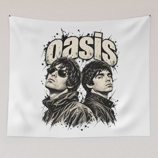 Artikelvorschau, Oasis-Bandporträt Liam Noel Gallagher Vintage entworfen und verkauft von purrinink.