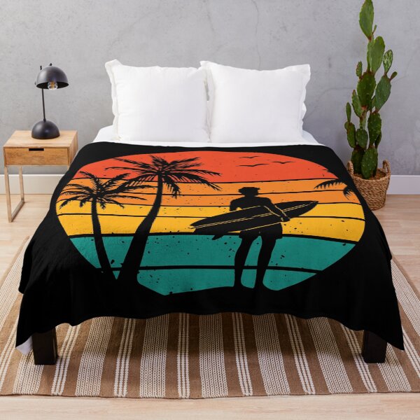 Item preview, Retro Sunset Surfer - Summer Vacation Beach designed and sold by Marshallamoakohene.