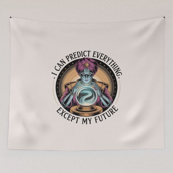 Item preview, I Can Predict Everything Except My Future – Funny AI Prediction Humor designed and sold by Jollys-ArtShop.
