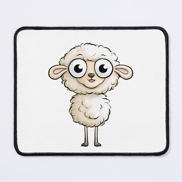 Item preview, Funny Cartoon Sheep designed and sold by Retro Whimsy.