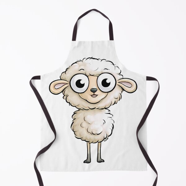 Item preview, Funny Cartoon Sheep designed and sold by Retro Whimsy.