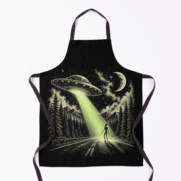 Item preview, Vintage UFO Abduction Night Scene designed and sold by SassCity.