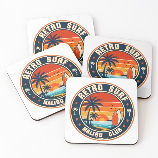 Item preview, Retro Surf Malibu Club - California Sunset designed and sold by Marshallamoakohene.