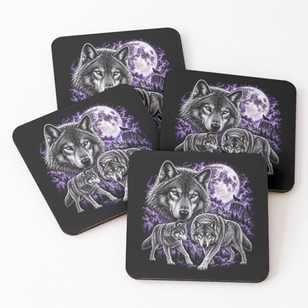 Item preview, Purple Moon Wolf Pack designed and sold by SassCity.
