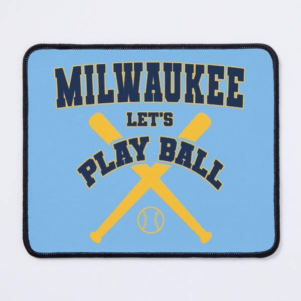 Item preview, Milwaukee Lets Play Ball Crossed Baseball Bats designed and sold by MASMUS27.