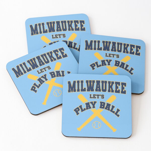 Item preview, Milwaukee Lets Play Ball Crossed Baseball Bats designed and sold by MASMUS27.