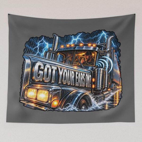 Item preview, Lightning Storm Trucker - Got Your Ears On?  designed and sold by NomadForge.