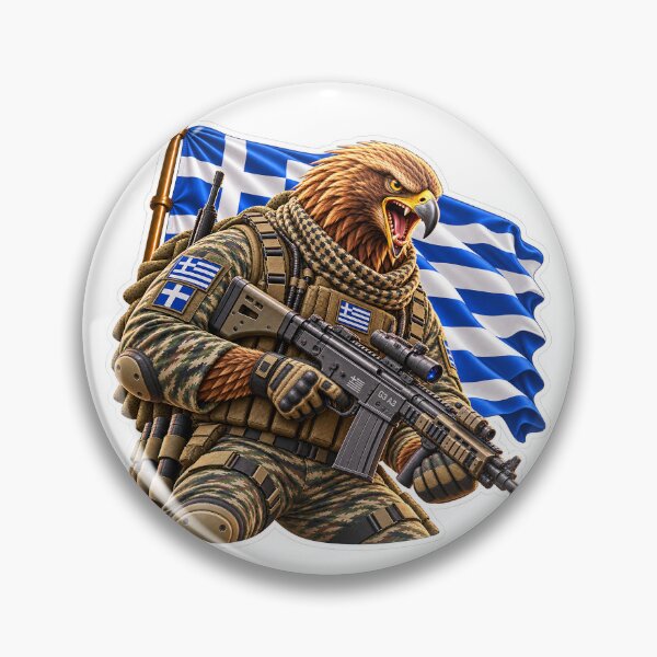 Artikelvorschau, Taktischer griechischer Adler-Flaggenaufkleber entworfen und verkauft von ManaxT.