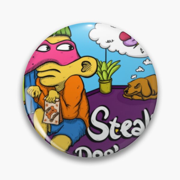Item preview, Stealin' Dog's Food Funny Cartoon designed and sold by Urmaximize.