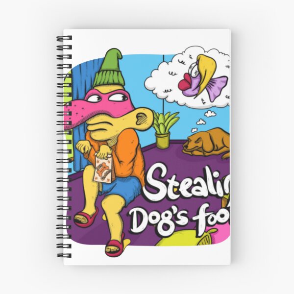 Item preview, Stealin' Dog's Food Funny Cartoon designed and sold by Urmaximize.