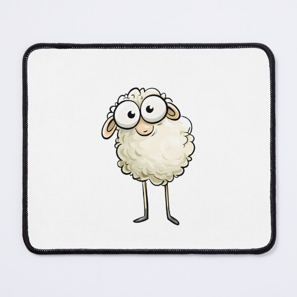 Item preview, Funny Cartoon Sheep designed and sold by Retro Whimsy.