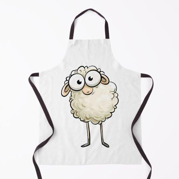 Item preview, Funny Cartoon Sheep designed and sold by Retro Whimsy.