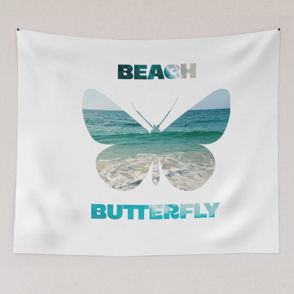 Item preview, Beach Butterfly Ocean Silhouette designed and sold by MOSIDRIP™.