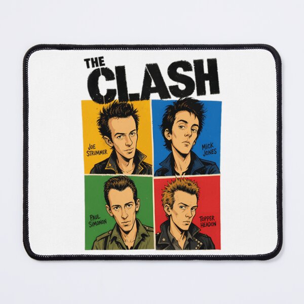 Item preview, The Clash Pop Art Member Portraits designed and sold by stevenrbailey.