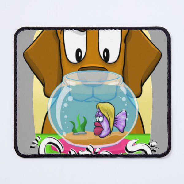 Item preview, Curious Dog Staring at Fishbowl designed and sold by Urmaximize.