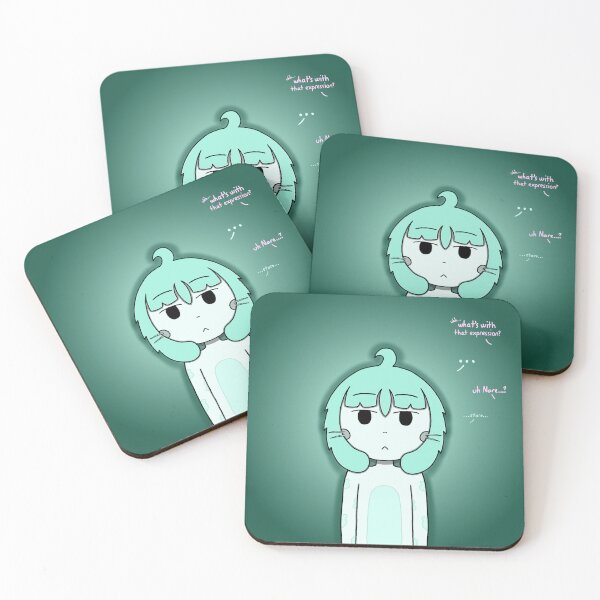 Item preview, Blank Stare Anime Character Mint Green designed and sold by Mouradalamdar.